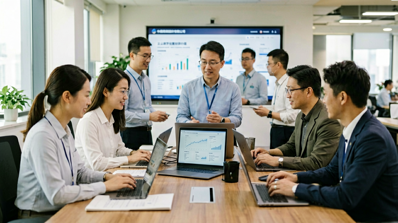 乐竟科技客户服务团队为企业提供持续技术支持的服务场景
